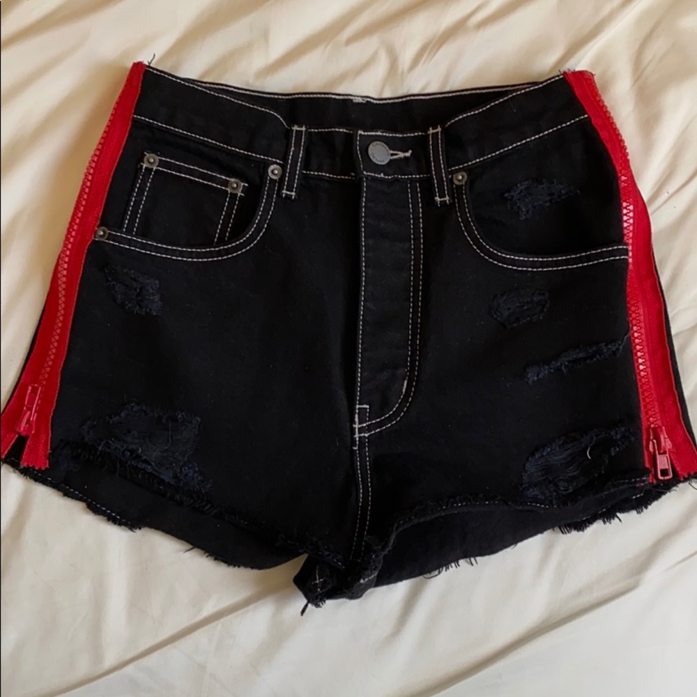 Carmar (LF) black denim shorts